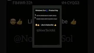 windows 8 Or 8.1 Activation Key 💻💯👍 #Tech #Solutions #Shorts