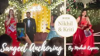Sangeet Anchoring by Anchor Mahak Kapoor: How to Engage the Audience 🎤❣️#wedding #sangeet  #viral