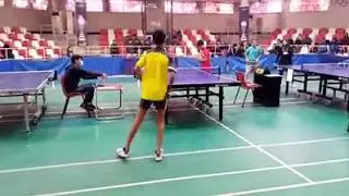 Azaan Faryal Pakistan army Table Tennis semi-final U 15 team event match Vs Muhammad Ahmad Punjab