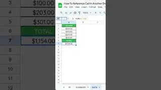 Как сослаться на ячейку в другом листе #googlesheets
