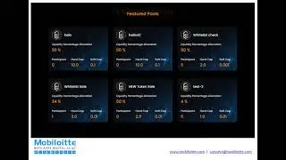 IDO Launchpad Platform Developed by Mobiloitte Team | Portfolio