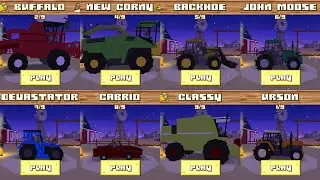 Robber UNLOCKED and STOLE all top farm machinery - Blocky Farming and Racing Simulator | game play