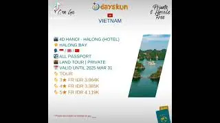 🏙️ 4D HANOI - HALONG (HOTEL) #tour #pakettour #tur #liburan #holiday #allpassport #allnation