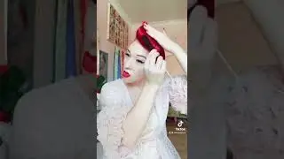 Pinup hair tutorial: angled bumper bang!