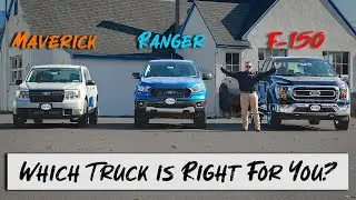 Ford Maverick vs. Ranger vs. F-150 | Which Truck is Right For You & Bed Comparison!