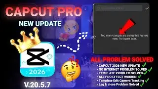 Too Many People Are Using This Feature Problem |🔥Easy Way To Fix Capcut | Capcut No Internet Problem