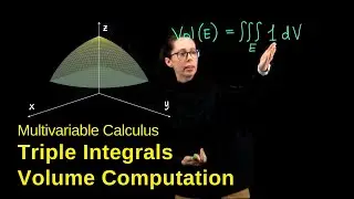 Compute a volume with a triple integral, three set ups