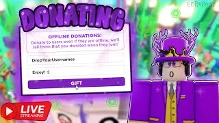 🔴PLS DONATE LIVE & ROBUX GIVEAWAY!💸 | GAMES | (💬TTS ON ) 📌TRYING TO GET 1M RAISED, DAY 26!