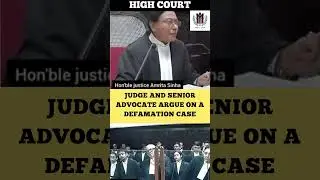 Judge and Senior Advocate Argue on a Defamation Case #judge #advocate #highcourt #shortvideo