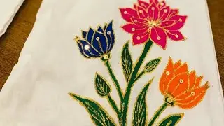 Latest fabric painting ideas for women #trending #latest #new #style #design #painting 