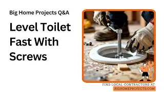 Height‑Adjustable Toilet Screws Leveling Guide