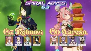 C5 Tighnari Spread & C0 Varesa Overload | Genshin Impact 6.3 Luna 4 Spiral Abyss Floor 12 36⭐