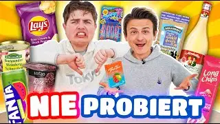 Wir ESSEN Produkte, die wir NOCH NIE probiert haben 🤯🤢