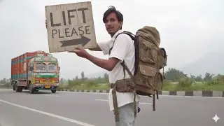 I TRIED HITCHHIKING FOR THE FIRST TIME 😱