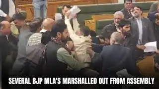 Several BJP MLA's Marshalled Out from Assembly | JK News Today