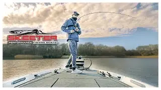 My FIRST FISH In A BRAND NEW BASS BOAT!! (Skeeter FXR21)
