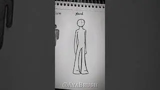 How to draw stick man from easy to hard #tutorials  #sketching #howtodraw #stickman #fyppppp #fypシ