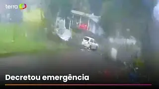 V&iacute;deo mostra momento em que casa &eacute; &lsquo;arrancada&rsquo; por tornado em munic&iacute;pio de Santa Catarina