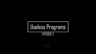 Crappy Text Based Blog | Useless Programs 2