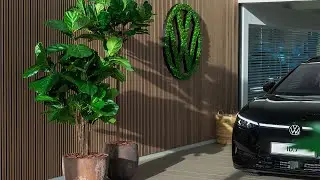 Silkeplanter indretning med kunstige planter