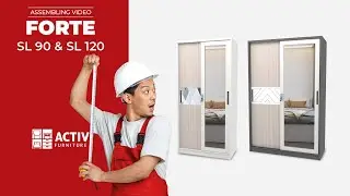 Petunjuk Perakitan FORTE SL 90 & FORTE SL 120 | Lemari Pakaian Besi Sliding