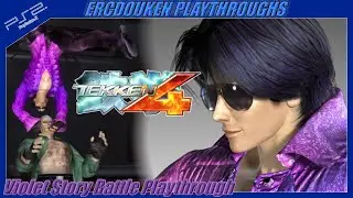 Tekken 4 (PS2) - Violet Story Battle Playthrough