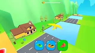Flying Shape Shifting All Levels Gameplay Car Helicopter Cycle Motorcycle Racing Game Ep-181