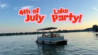 🎆 4th of July Lake Party | Fishers Lake, Michigan 🇺🇸.  With guest of honor, @antlerchandelier9201