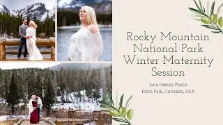Winter Maternity Session at Sprague Lake in Rocky Mountain National Park