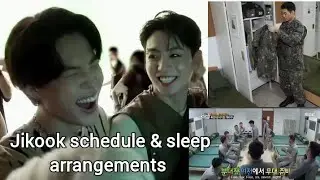 Jikook schedule and sleep arrangements in the military