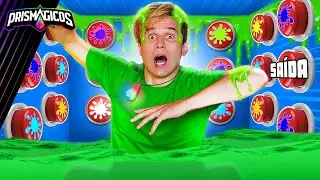 100 BOTÕES MISTERIOSOS DE SLIME MAS SÓ UM DEIXA VOCÊ ESCAPAR ! | WebSérie Prismágicos
