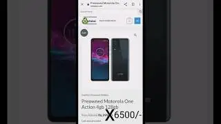 Cheapest secondhand mobiles deals / miltahaideals / Motorola One action 4gb 128 gb @ 6500/-