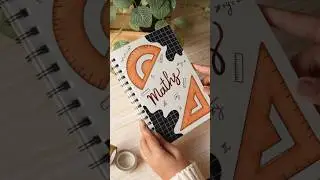Maths School Project Front Page Design | Book Cover Design #diy #bookcover #shorts #diypainting