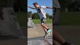 Skater can&rsquo;t pop so he SPINS!!! #shorts #skateboarding #twist #spin #360
