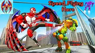 Flying Police Speed Hero Robot City Cop Robot Game Gameplay walkthrough