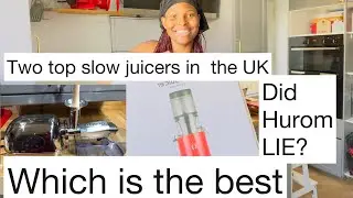 The best slow juicer in the UK for carrot juice! Hurom H300 vs Super-angel juicer