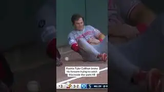 Matt Olson got an inside-the-park home run after Tyler Callahan got hurt on the play.