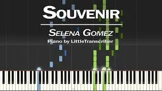 Selena Gomez - Souvenir (Piano Cover) Synthesia Tutorial by LittleTranscriber