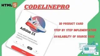 HOW TO MAKE 3D product html and css projects for beginners with source code