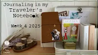 Traveler's Notebook | Wk 4 2025 | 😃 Journal Along with Me 🤭 More ways with Vellum