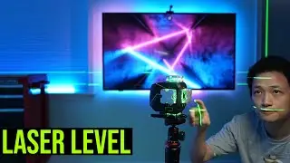TV Mounting with Huepar S04CG Laser Level