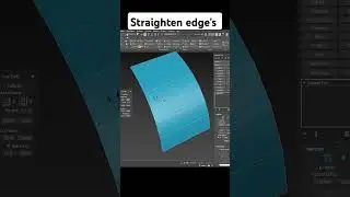 straighten edge's and have even space #3dsmax #bledner3d #tutorial3d #3d #straightedges #short3d
