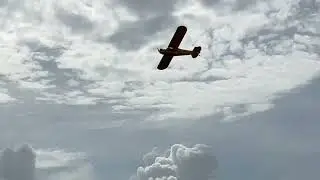 President Scott Snider going beyond and above with his piper cub .