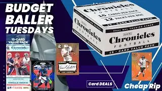 Is Chronicles Football Value Pack Box Worth It?| Budget Baller Tuesdays