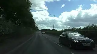 Driving On Swinton Lane, Hanbury Park Road & Malvern Road, Worcester, Worcestershire, England