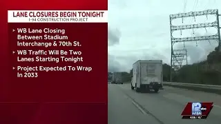 New long-term lane closure begins overnight along I-94