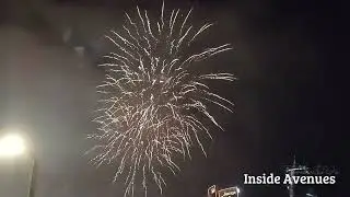 2025 new year fireworks in bahrain at the Avenues festival celebration ever full crowd in bahrain