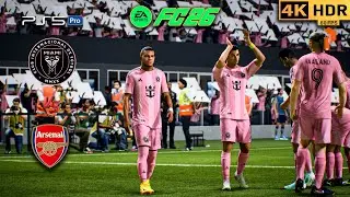 FC 26 | PS5 | 4K HDR — Inter Miami (Ronaldo, Messi, Mbappé, Haaland) vs Arsenal ⚽🔥 #fc26 #4k #ps5