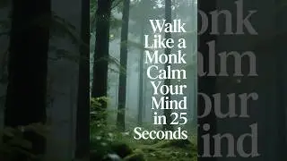 Walk Like a Monk Calm Your Mind in 25 Seconds #soulfuel #motivation #motivational #buddha #life