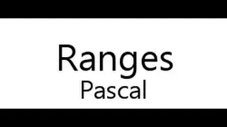 pascal tutorial-9 ranges